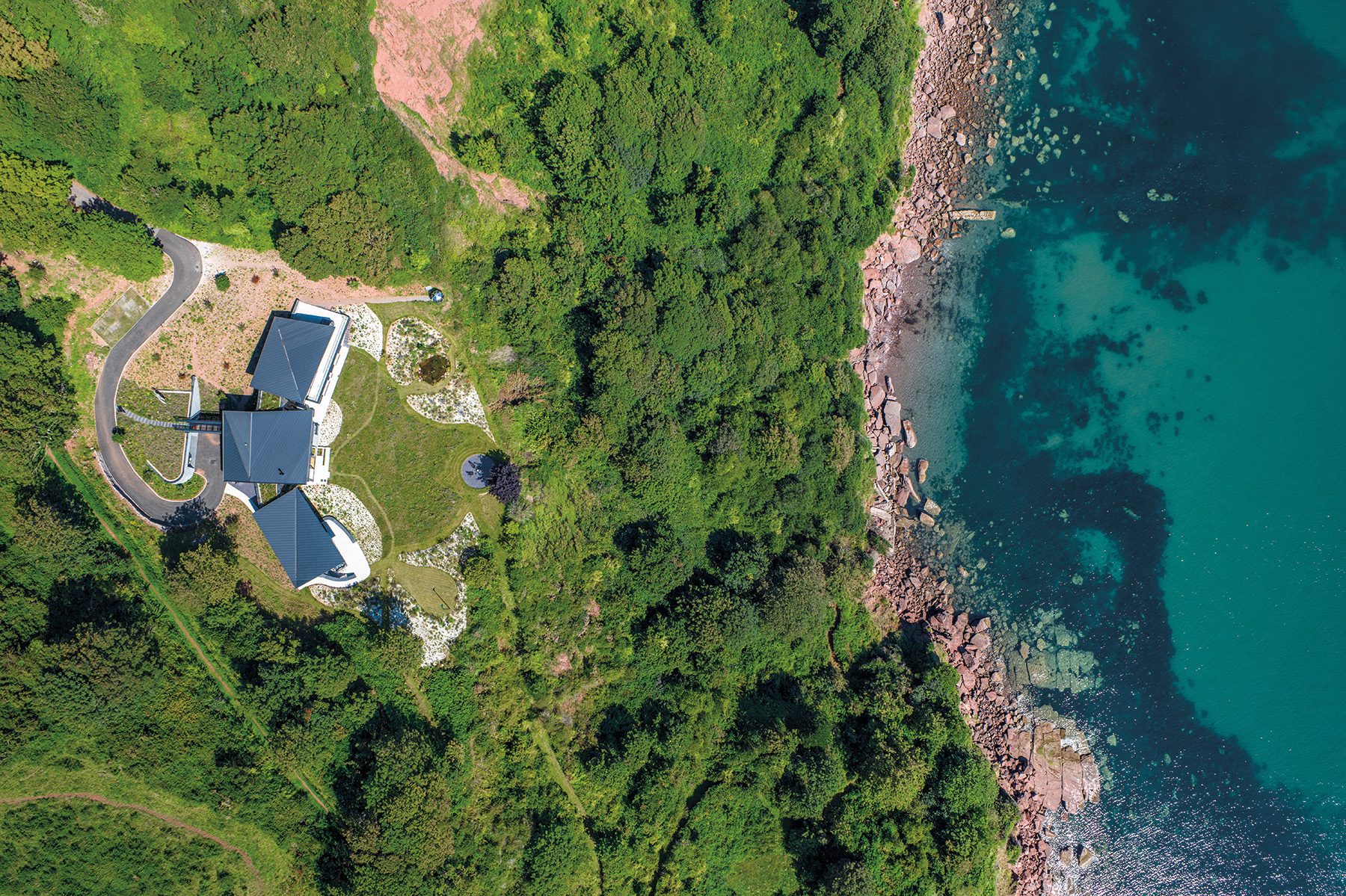 Labrador Bay House. Aerial view