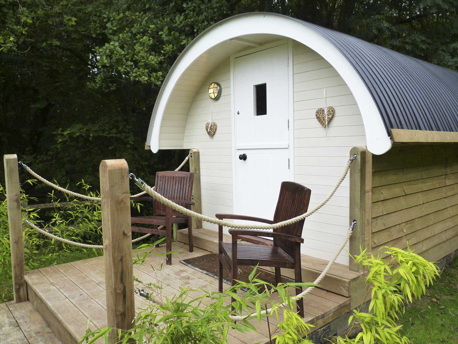A pod made by Pig Pod in Tiverton can also be used as a home office