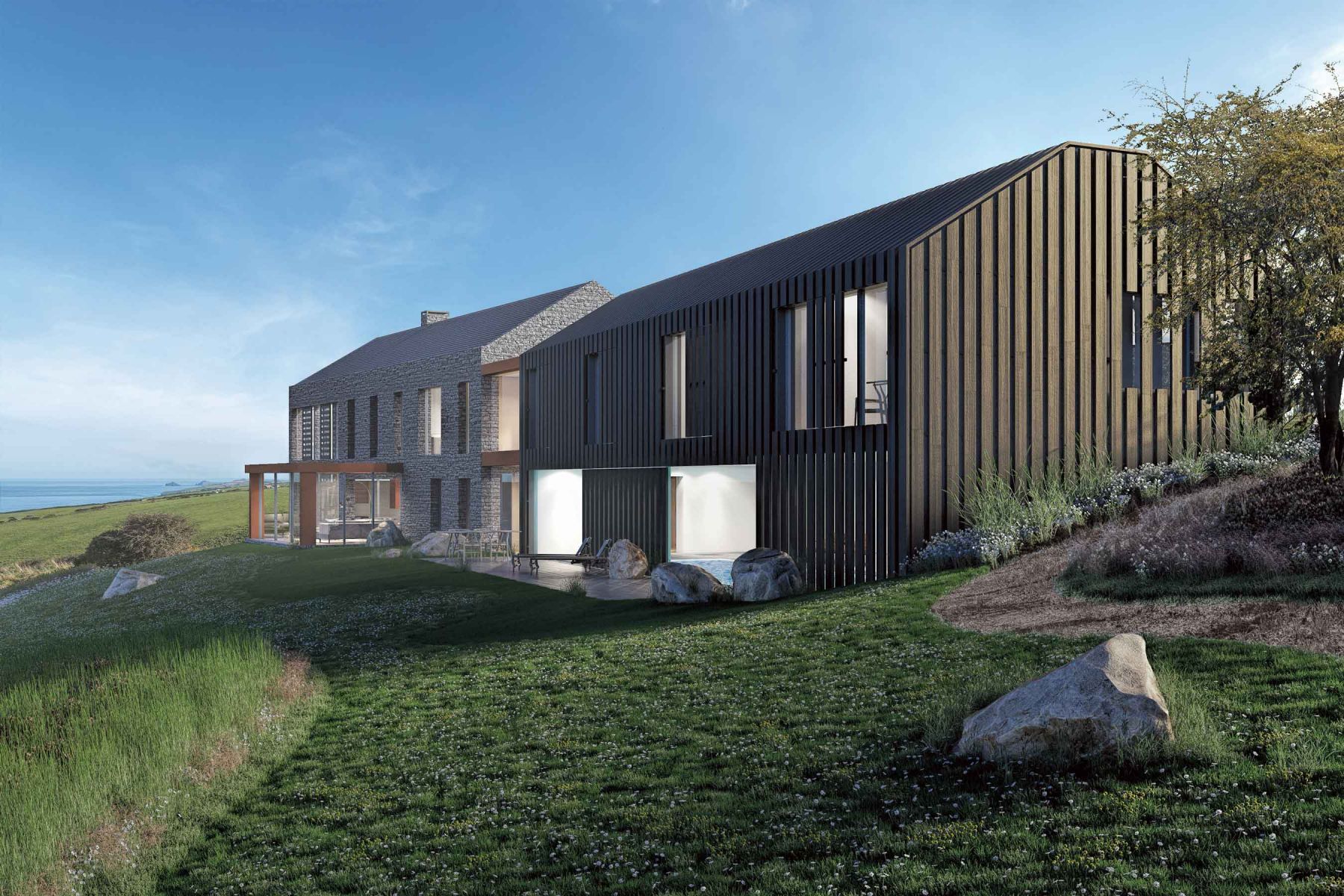 Port Issac new home. Designed by Woodford Architecture