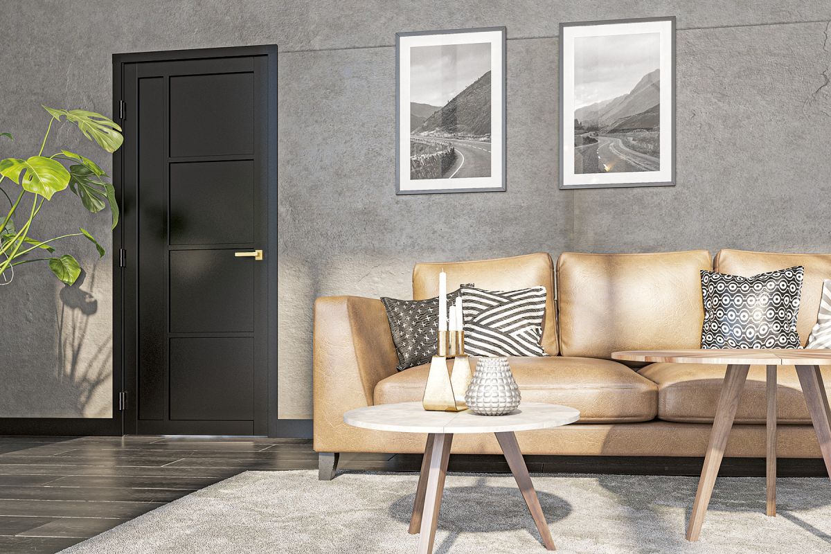 Brixton Black from the Deanta Urban Collection. Doors of Distinction