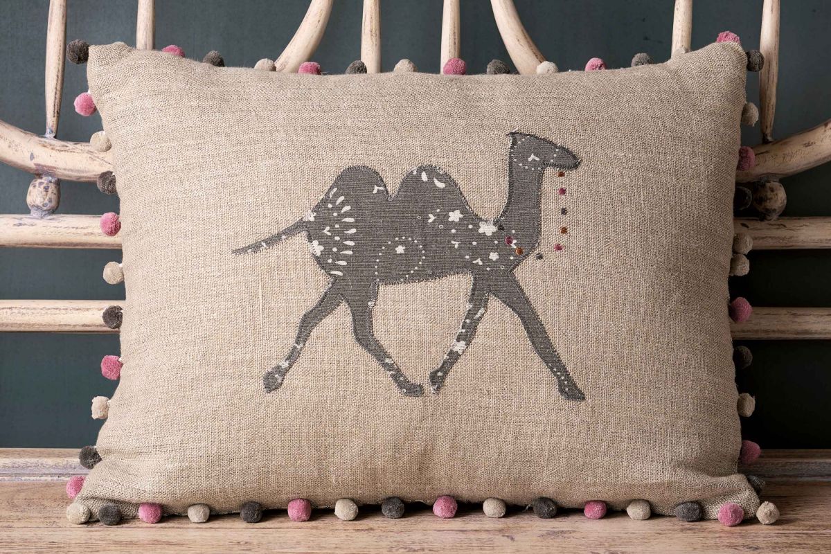 Pushkar Camel Cushion. Susie Watson Designs