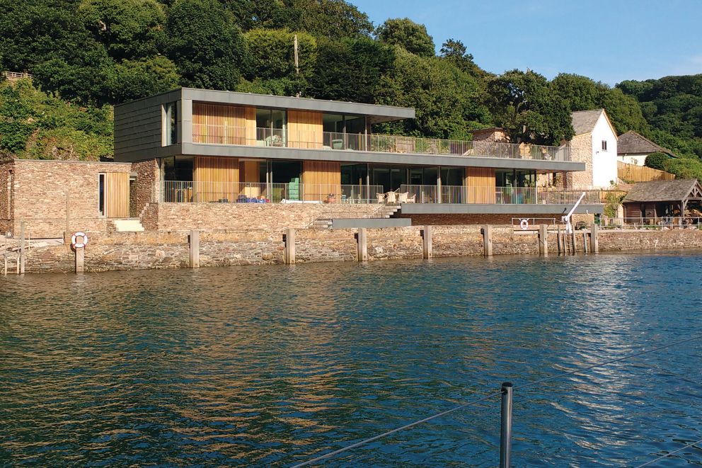 Old Quay. View from boat. A property designed by Gillespie Yunnie Architects