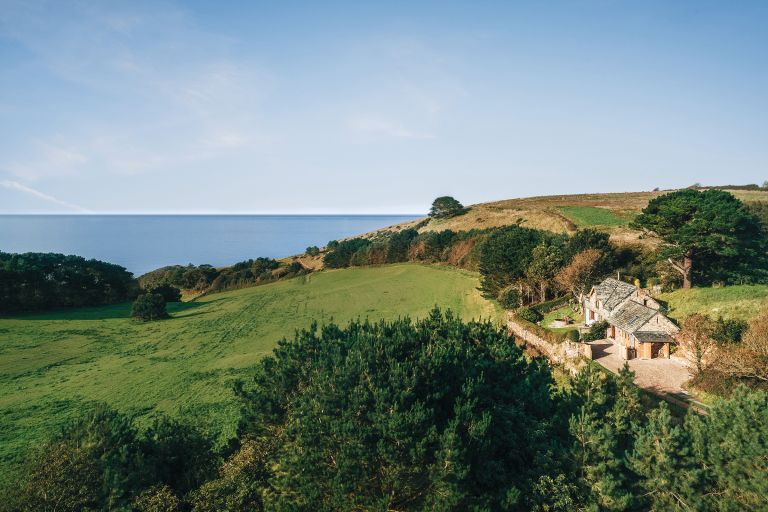 Arial view of Ivy Cove, Noss Mayo