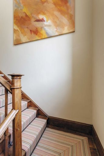 Striped stair runner