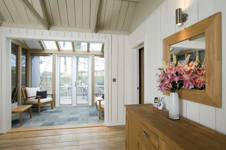 Hallway leading to conservatory