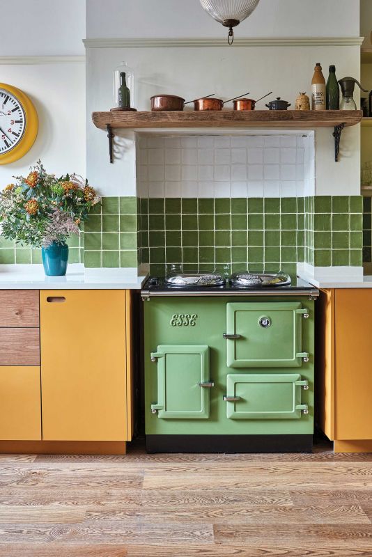 Esse range cooker shown in classic green