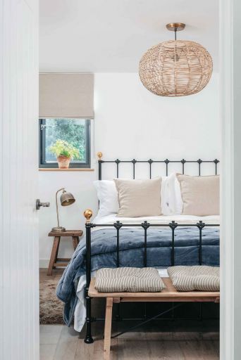 Bedroom. Over Lemon River, Little Sigford Farm