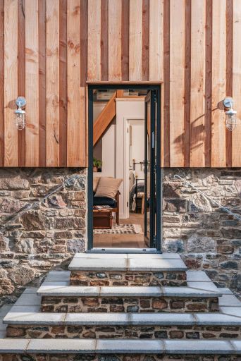 Front Door. Over Lemon River, Little Sigford Farm