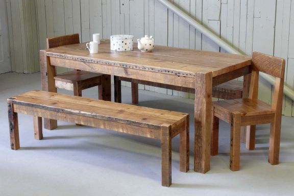Chunky Monkey original reclaimed pine with bench